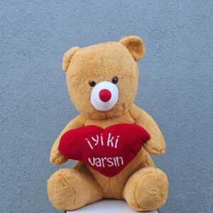 İyi ki Varsın 120cm Oturan Peluş Ayıcık