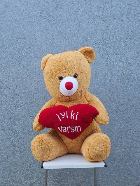 İyi ki Varsın 120cm Oturan Peluş Ayıcık